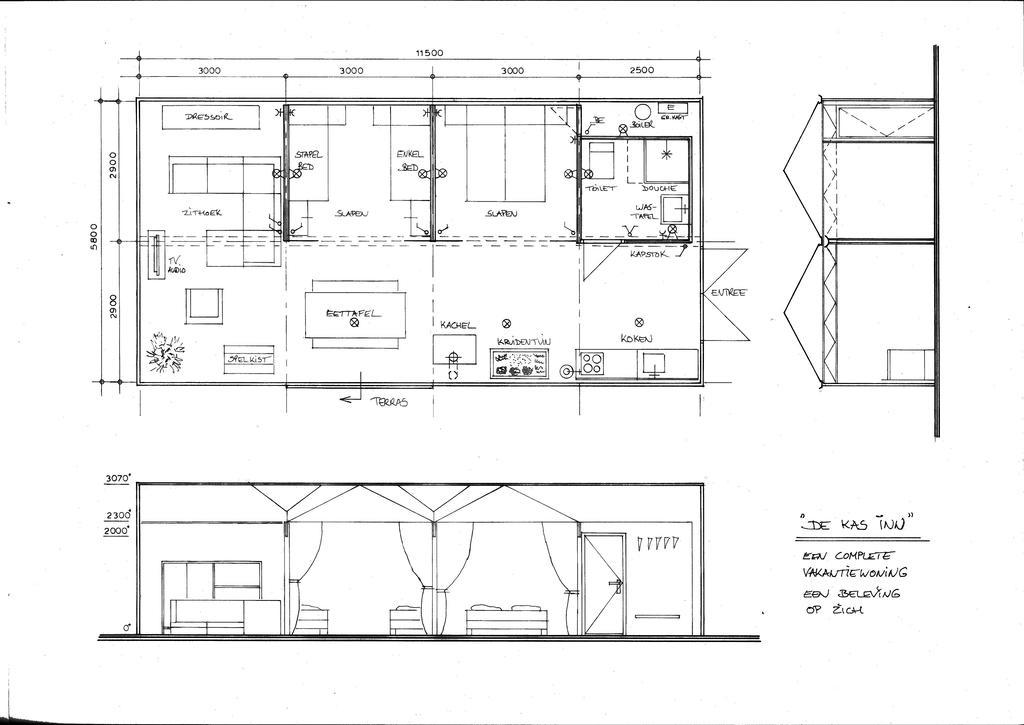 Vrijstaande Accommodatie Glamping De Kas Inn Hank Exterior foto